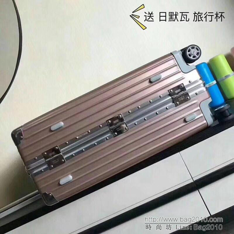 RIMOWA日默瓦 拉杆箱/拉箱 pc+鋁鎂合金 經典classic系列 明星同款 8055 限量20寸登機箱  xbt1082